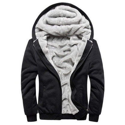 Winter Thick Warm Hooded Bomber Fleece Zipper Jacket Coat The Clothing Company Sydney
