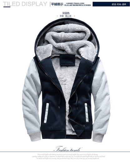 Winter Thick Warm Hooded Bomber Fleece Zipper Jacket Coat The Clothing Company Sydney