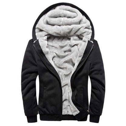 Winter Thick Warm Hooded Bomber Fleece Zipper Jacket Coat The Clothing Company Sydney