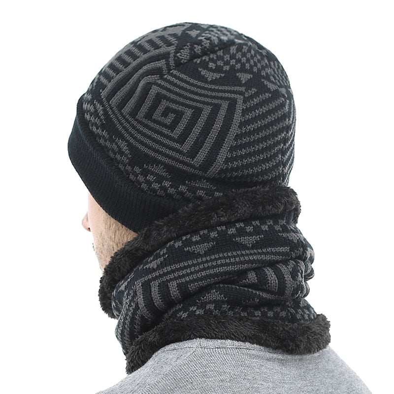 2 Piece Winter Knitted Beanie and Scarf The Clothing Company Sydney