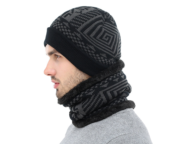 2 Piece Winter Knitted Beanie and Scarf The Clothing Company Sydney