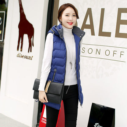 Autumn Winter Hooded Long Vest PufferJacket The Clothing Company Sydney