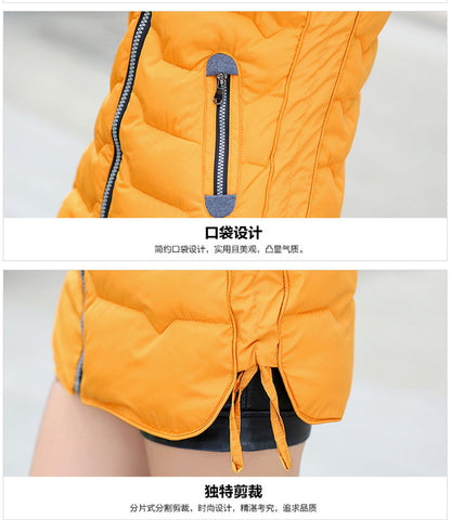 Autumn Winter Hooded Long Vest PufferJacket The Clothing Company Sydney