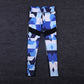 Blue Camouflage Sports Yoga Workout Gym Fitness Exercise Leggings The Clothing Company Sydney