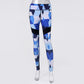 Blue Camouflage Sports Yoga Workout Gym Fitness Exercise Leggings The Clothing Company Sydney