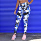 Blue Camouflage Sports Yoga Workout Gym Fitness Exercise Leggings The Clothing Company Sydney