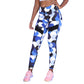 Blue Camouflage Sports Yoga Workout Gym Fitness Exercise Leggings The Clothing Company Sydney