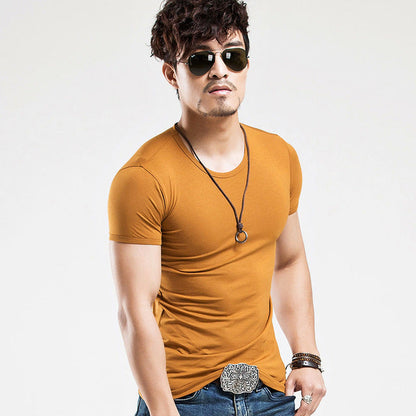 Elastic V neck Casual Mens T Shirt in 20 Colours The Clothing Company Sydney