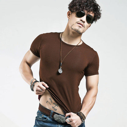 Elastic V neck Casual Mens T Shirt in 20 Colours The Clothing Company Sydney