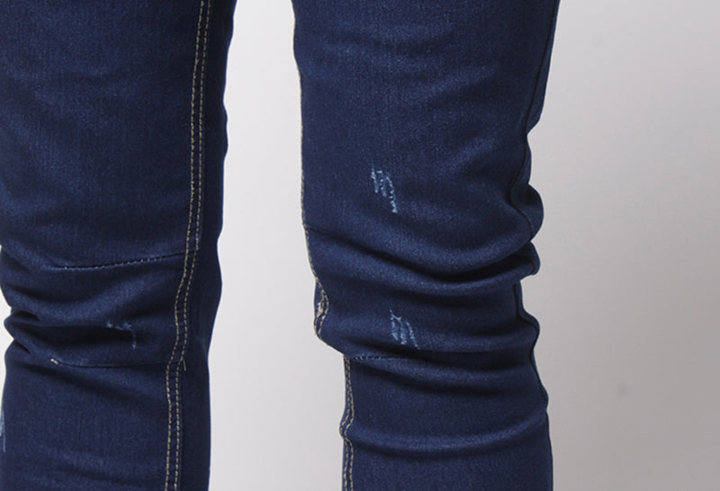 Men's Harem Jeans Washed Feet Shinny Denim Pants Hip Hop Sportswear Elastic Waist Joggers Pants The Clothing Company Sydney