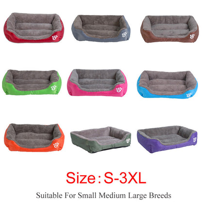 9 Color Paw Pet Sofa Dog Beds Waterproof Bottom Soft Fleece Warm Cat Bed House The Clothing Company Sydney