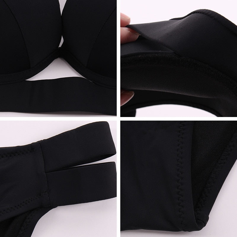 2 Piece Halter Neck Low Waist Split Band Bikini Swimsuit Swimwear The Clothing Company Sydney