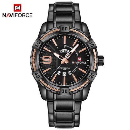 Luxury Brand  Men's Gold Watches Men's Waterproof Stainless Steel Quartz Watch The Clothing Company Sydney