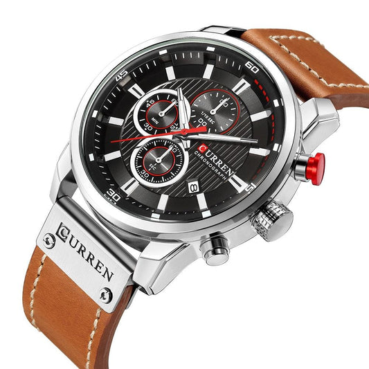 Luxury Analog Digital Leather Sports Men's Army Military Quartz Watch The Clothing Company Sydney