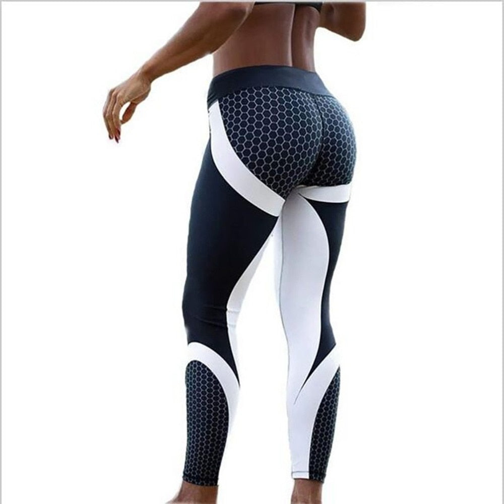 Digital Print Ice and Snow Fitness Sexy Leggings The Clothing Company Sydney