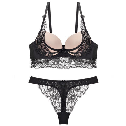 2 Piece Lace Hollow Bra and G Sting Thong Underwear Lingerie Set The Clothing Company Sydney