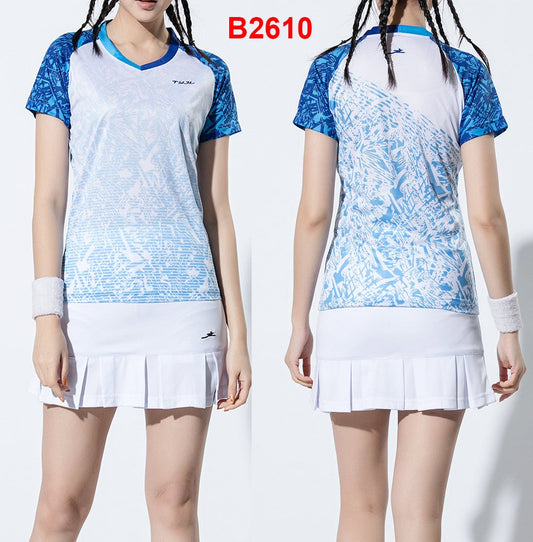 2 Piece Ladies Womens Quick dry Tennis Badminton Tennis Tennis Squash Netball Top Skirt Shorts Set The Clothing Company Sydney