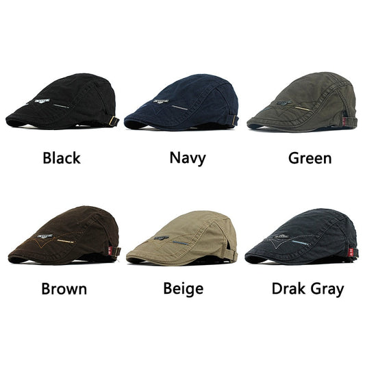 Cotton Men Women Soft Beret Flat Cap Driver Retro Vintage Soft Casual Baker Newsboy Ivy Caps Cabbie Berets Hat The Clothing Company Sydney