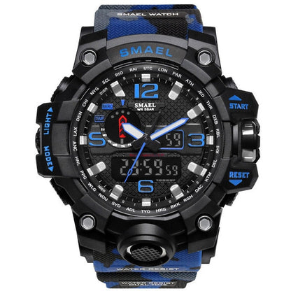 Mens Sports Dual Display Analog Digital LED Electronic Quartz Wristwatches Waterproof Swimming Military Watch The Clothing Company Sydney