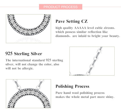 925 Sterling Silver Fashion Round Heart Necklace The Clothing Company Sydney