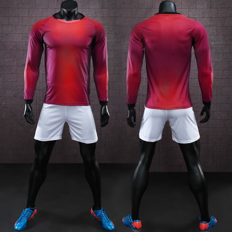 Long Sleeve Men's Ladies Kids Youth Football Jersey Kit Tracksuit Custom Soccer training jersey suit Goalkeeping Soccer Uniforms The Clothing Company Sydney