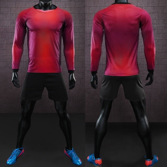 Long Sleeve Men's Ladies Kids Youth Football Jersey Kit Tracksuit Custom Soccer training jersey suit Goalkeeping Soccer Uniforms The Clothing Company Sydney
