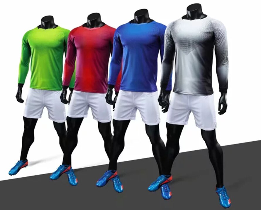 Long Sleeve Men's Ladies Kids Youth Football Jersey Kit Tracksuit Custom Soccer training jersey suit Goalkeeping Soccer Uniforms The Clothing Company Sydney