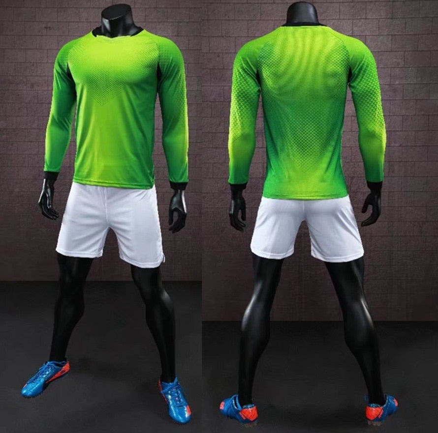 Long Sleeve Men's Ladies Kids Youth Football Jersey Kit Tracksuit Custom Soccer training jersey suit Goalkeeping Soccer Uniforms The Clothing Company Sydney