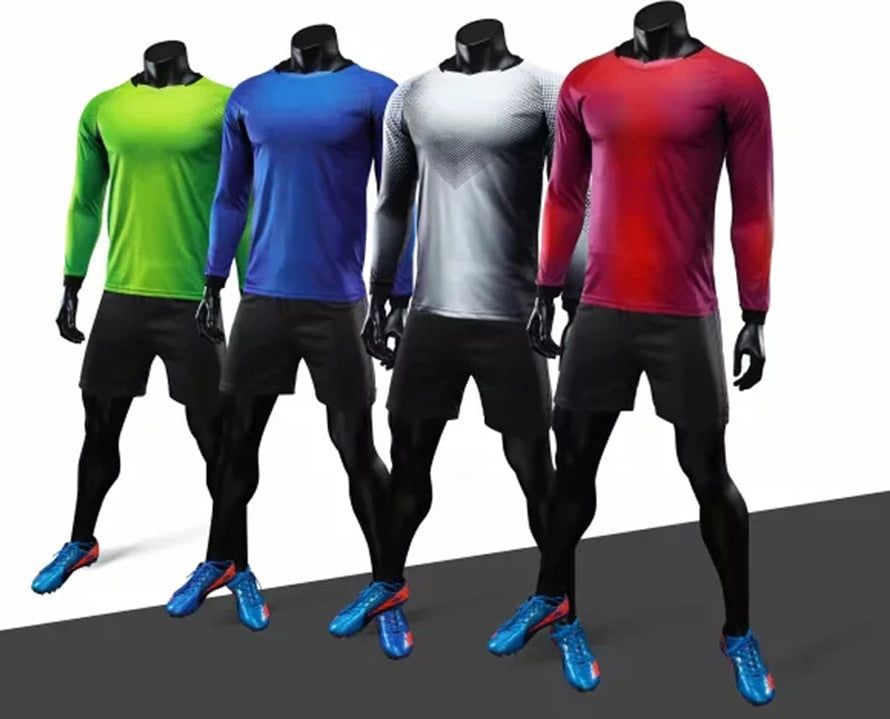 Long Sleeve Men's Ladies Kids Youth Football Jersey Kit Tracksuit Custom Soccer training jersey suit Goalkeeping Soccer Uniforms The Clothing Company Sydney