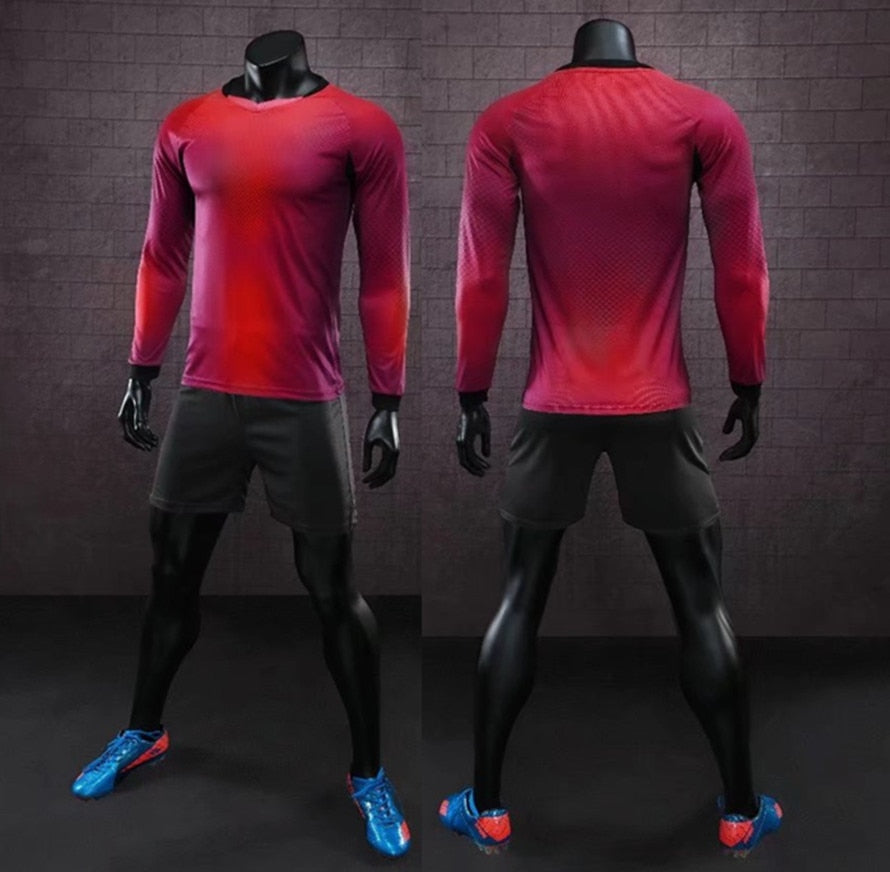 Long Sleeve Men's Ladies Kids Youth Football Jersey Kit Tracksuit Custom Soccer training jersey suit Goalkeeping Soccer Uniforms The Clothing Company Sydney