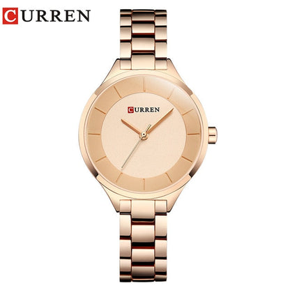 Top Brand Fashion Stainless Steel Band Quartz Wrist Watch Ladies Watches The Clothing Company Sydney