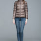Ladies Stand Collar Duck Down Ultra Light Slim Long Sleeve Parka Puffer Jacket The Clothing Company Sydney