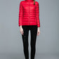 Ladies Stand Collar Duck Down Ultra Light Slim Long Sleeve Parka Puffer Jacket The Clothing Company Sydney