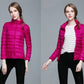 Ladies Stand Collar Duck Down Ultra Light Slim Long Sleeve Parka Puffer Jacket The Clothing Company Sydney