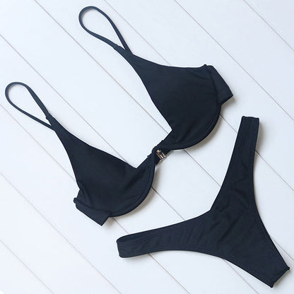 2 Piece Brazilian Push Up Underwire Swimming Bathing Suit Beachwear Bikini Set The Clothing Company Sydney