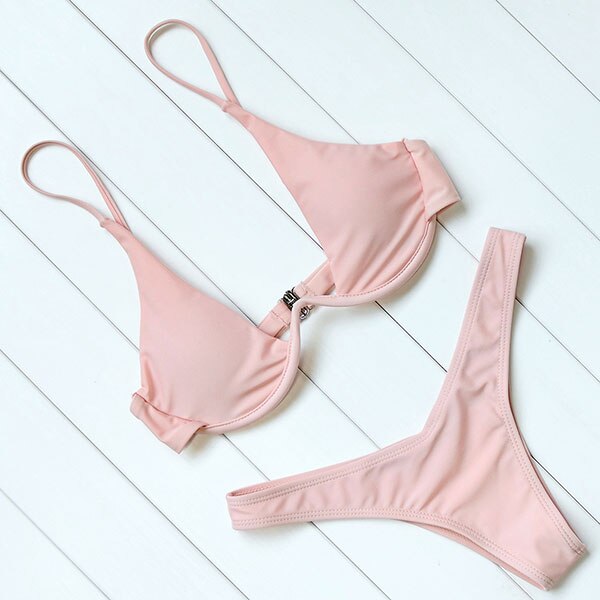 2 Piece Brazilian Push Up Underwire Swimming Bathing Suit Beachwear Bikini Set The Clothing Company Sydney