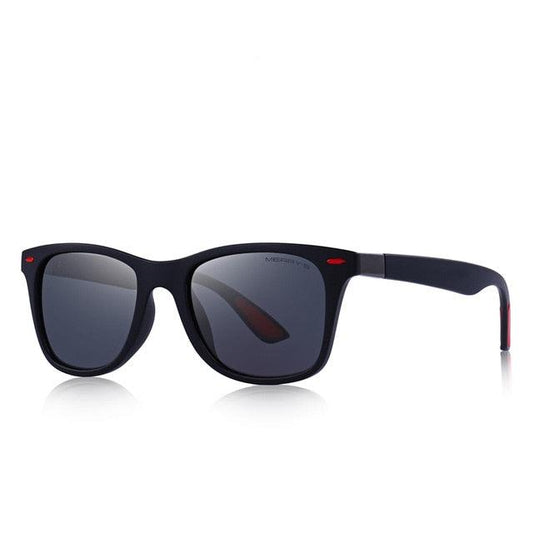 Unisex Classic Retro Rivet Polarized Lighter Design Square Frame Sunglasses Lighter Design Square Frame with UV Protection The Clothing Company Sydney