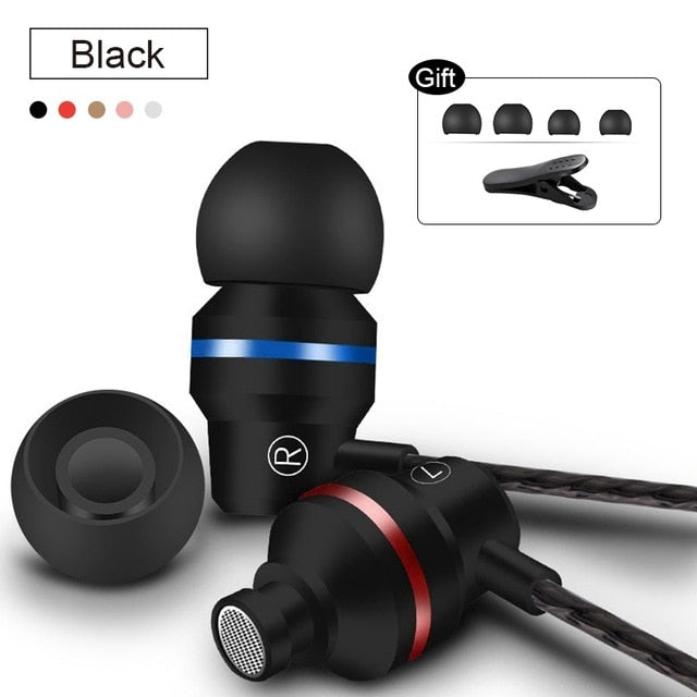 New Universal Headphones 3.5mm In Ear Stereo Earbuds Sport Wired Earphone For Mobile Phone The Clothing Company Sydney