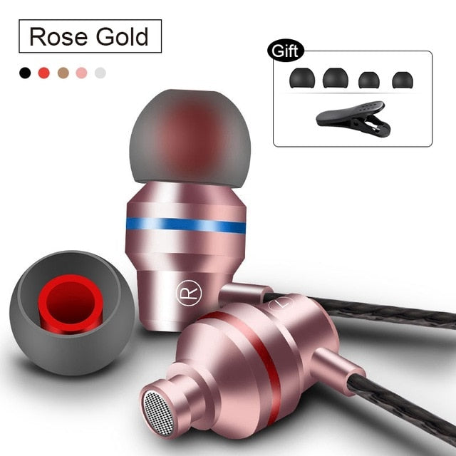 New Universal Headphones 3.5mm In Ear Stereo Earbuds Sport Wired Earphone For Mobile Phone The Clothing Company Sydney