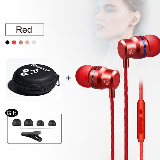 New Universal Headphones 3.5mm In Ear Stereo Earbuds Sport Wired Earphone For Mobile Phone The Clothing Company Sydney