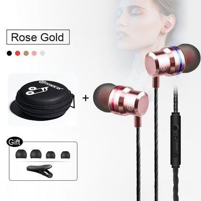 New Universal Headphones 3.5mm In Ear Stereo Earbuds Sport Wired Earphone For Mobile Phone The Clothing Company Sydney