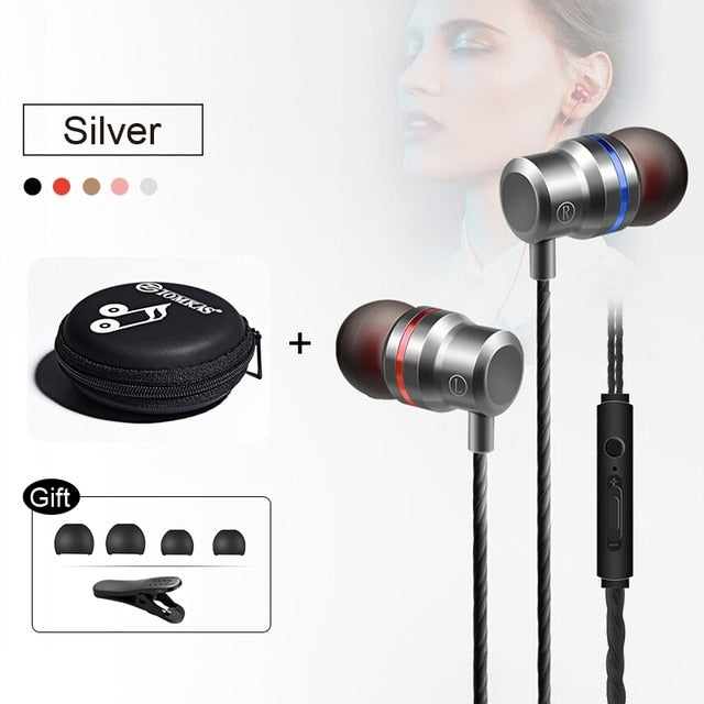 New Universal Headphones 3.5mm In Ear Stereo Earbuds Sport Wired Earphone For Mobile Phone The Clothing Company Sydney