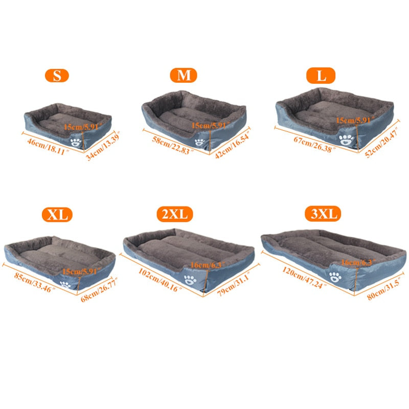 9 Color Paw Pet Sofa Dog Beds Waterproof Bottom Soft Fleece Warm Cat Bed House The Clothing Company Sydney