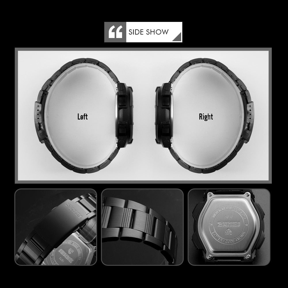Outdoor Sport 50m Waterproof Digital Quartz Dual Time Military Sports Watch The Clothing Company Sydney