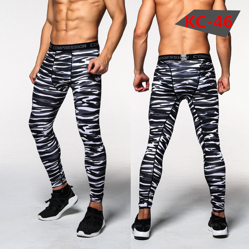 Mens Compression Pants Tights Casual  Bodybuilding  Camouflage Skinny Leggings The Clothing Company Sydney