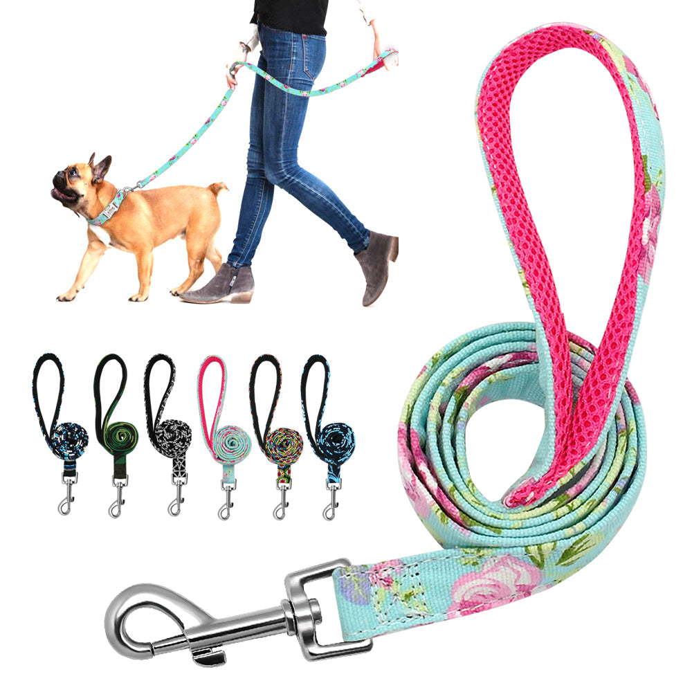 6 Colors Leash Lead Nylon Printed Pet Walking Leash Mesh Padded Running Training Leashes Rope For Small Medium Dogs The Clothing Company Sydney
