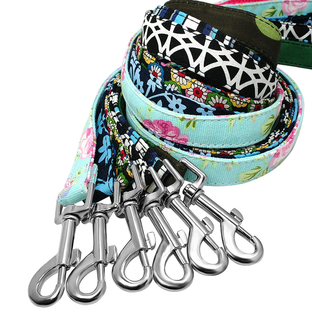 6 Colors Leash Lead Nylon Printed Pet Walking Leash Mesh Padded Running Training Leashes Rope For Small Medium Dogs The Clothing Company Sydney